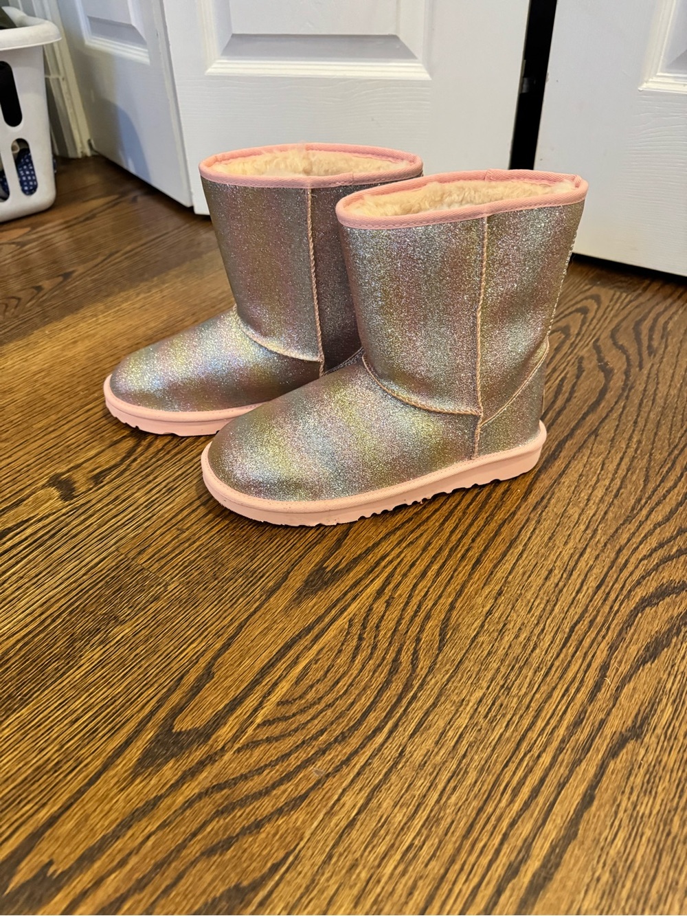 UGG Sparkle Pink Shearling Winter Boots